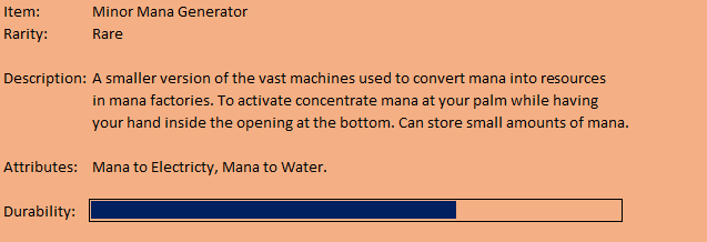 Minor Mana Generator