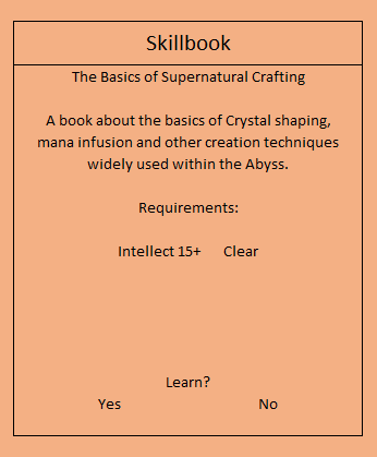 Skillbook: The Basics of Supernatural Crafting